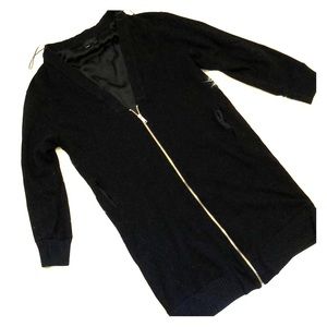 Zara back zip cardigan